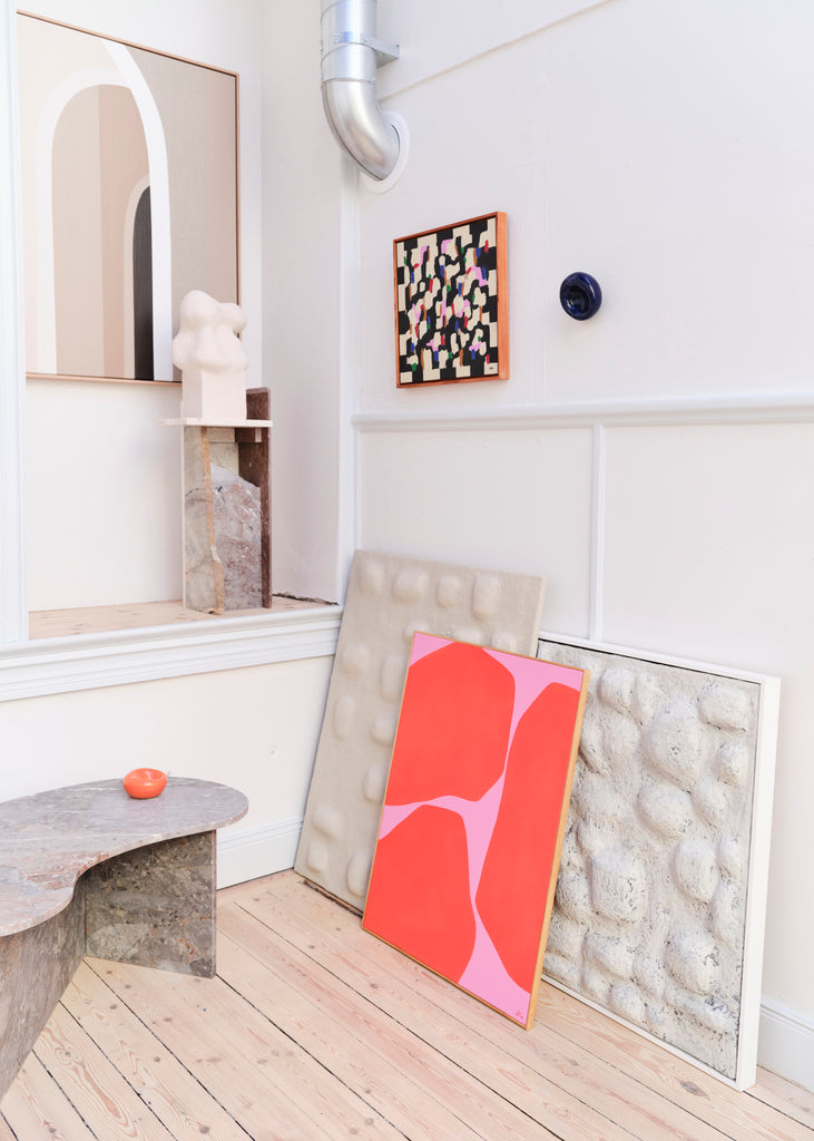 Lerke Nennemann Pink Orange I Artwork Unique The Ode To Gallery