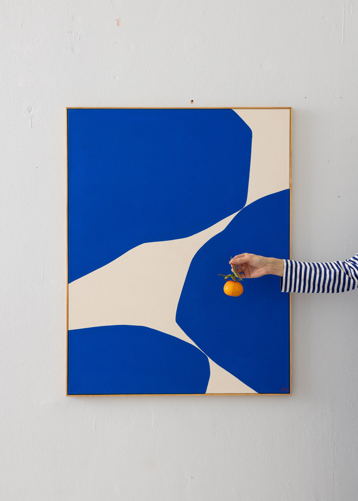 Lerke Nennemann The Blue One 1 Handmade Unique Abstract Art 