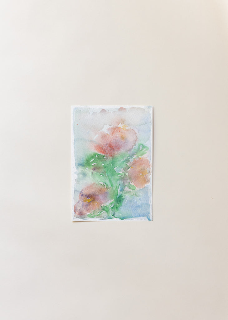 Liat Greenberg Clouded Bloom Painting Unique Pastel Colourful Floral