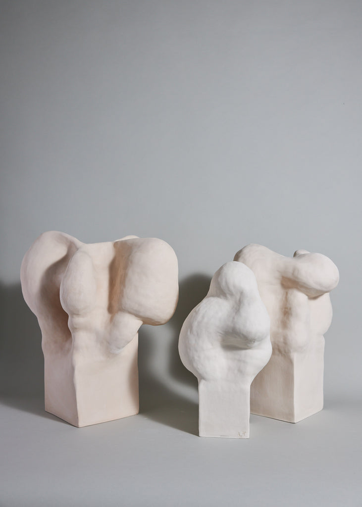 Lina Tivemark Sculptures Ceramics Clay Unique Artworks  Melted Podium 