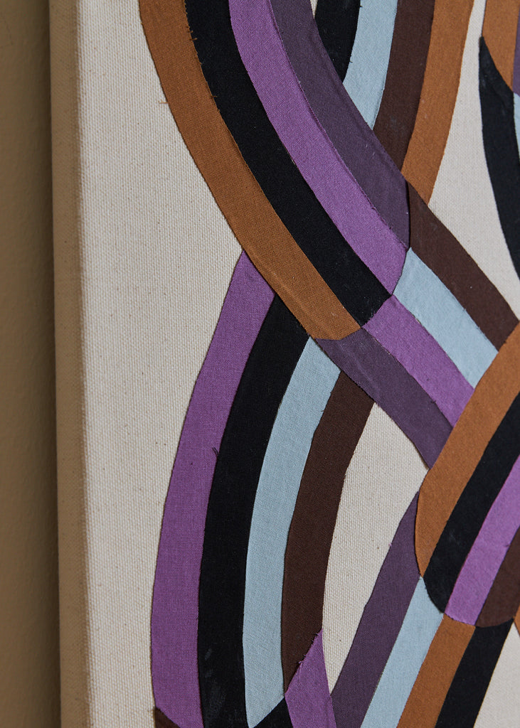 Linn Henrichson Bight Loop Collage Textile Art Wall Art Handmade