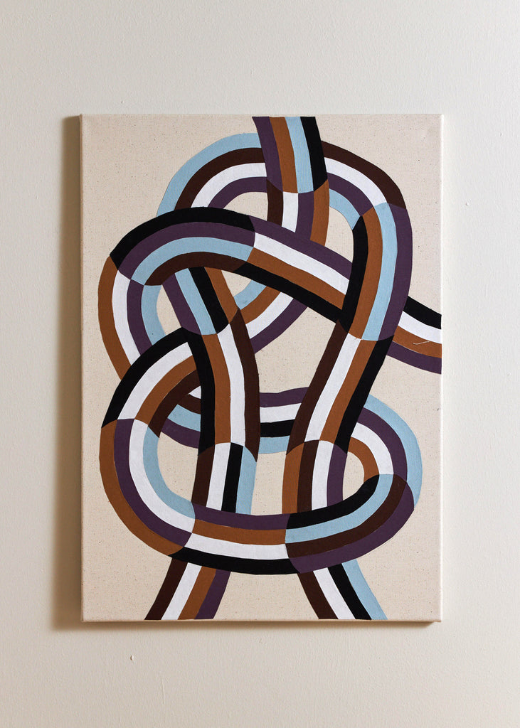 Linn Henrichson Weavers Knot Shape Colour Artwork Collage Wall Art Abstract Pattern
