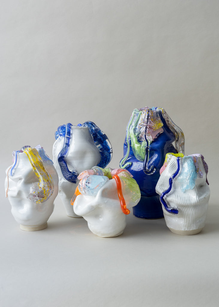 Lisa Hartwig Ericson sculptural vases group