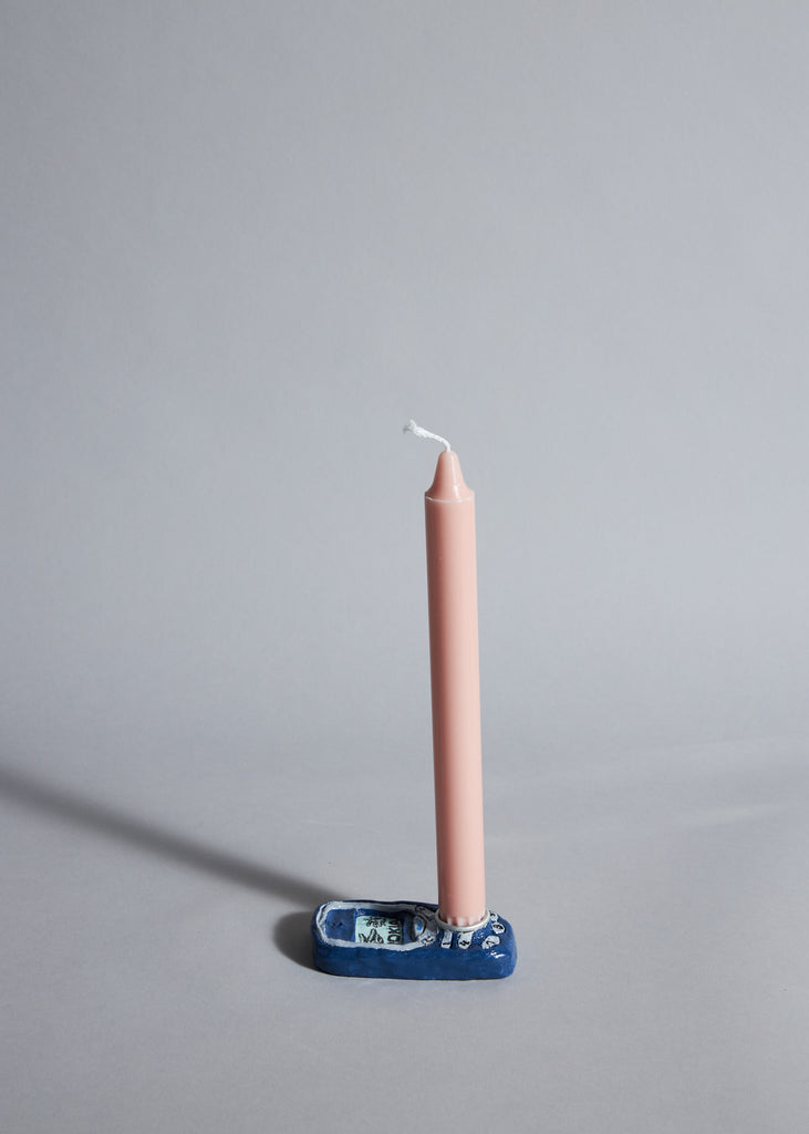   Lisa Vaccino Glitter Litter Sculpture Artwork Handmade Unique Candle Holder Art Design 