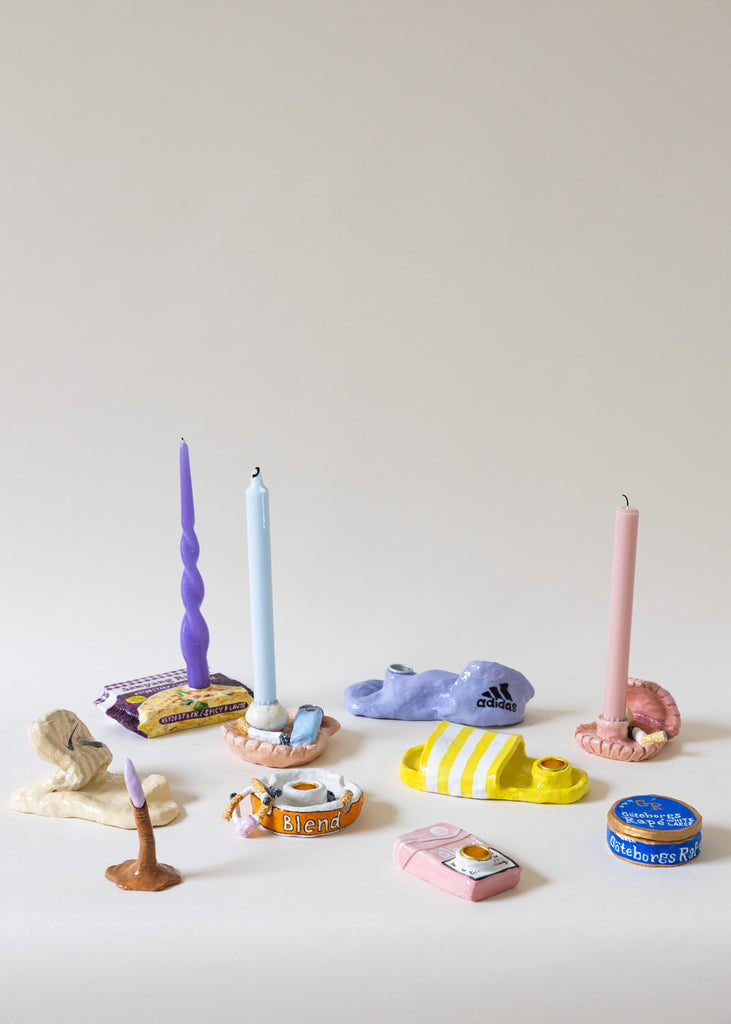 Lisa Vaccino Glitter Litter Handmade Candle Holders