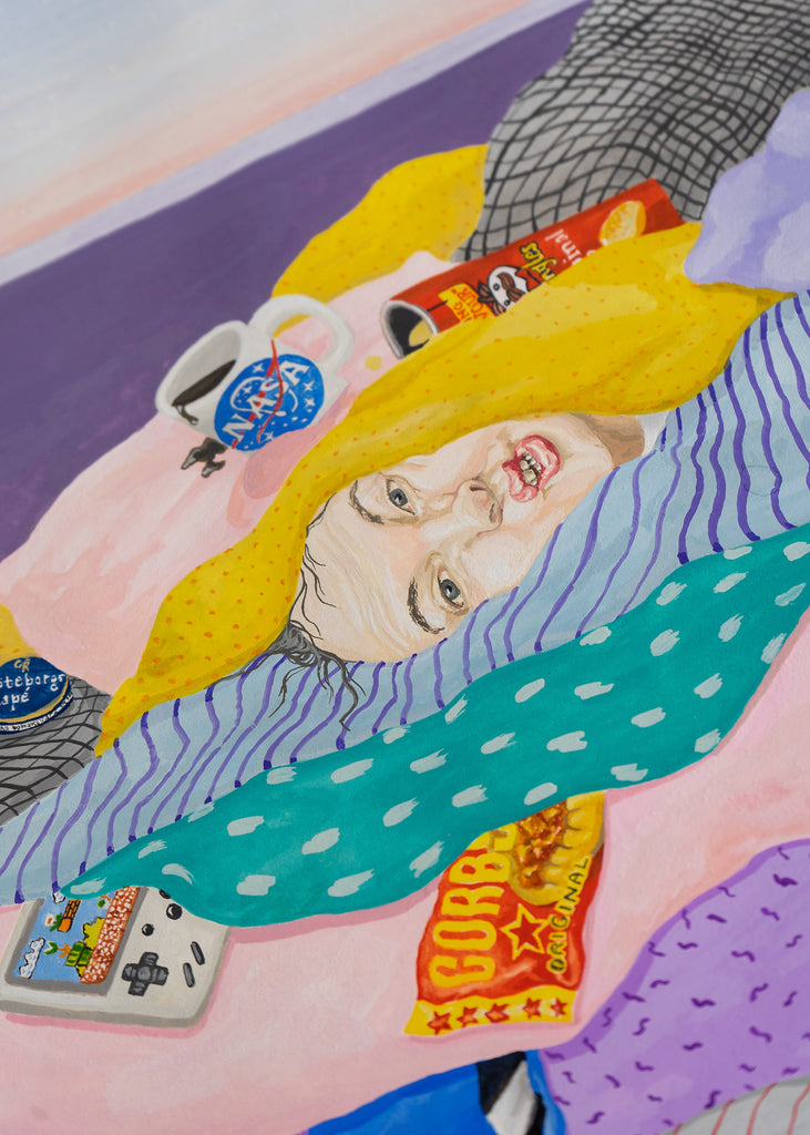 Lisa Vaccino Gouache painting details