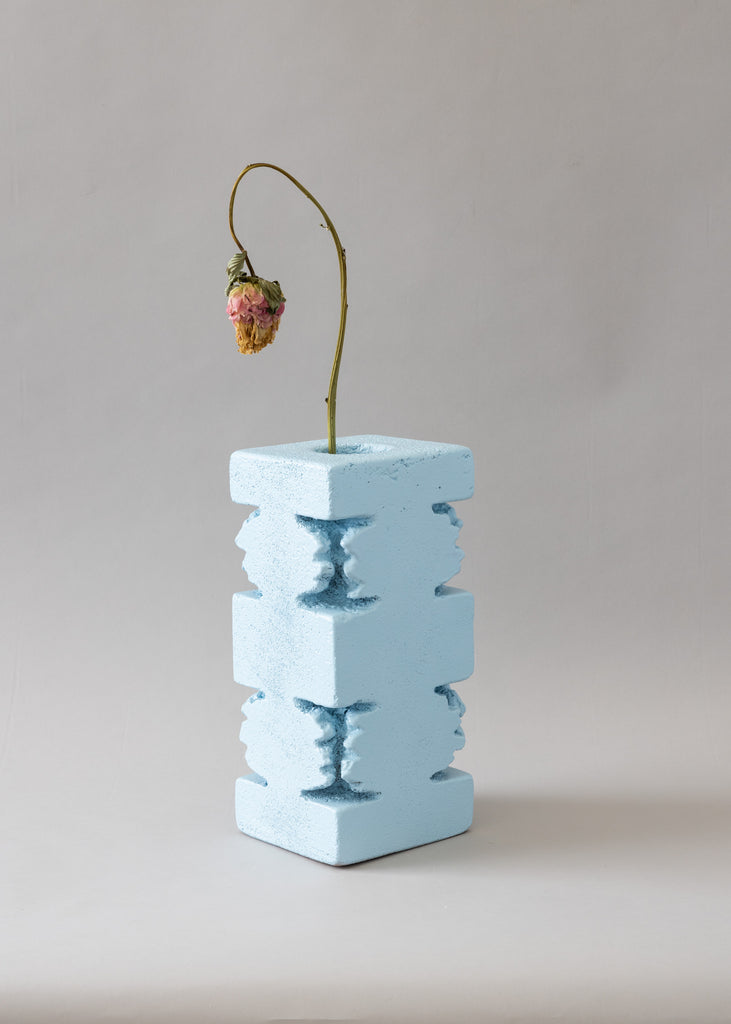Louise Bankander Floating Cave Handmade Artwork Vase Unique Blue