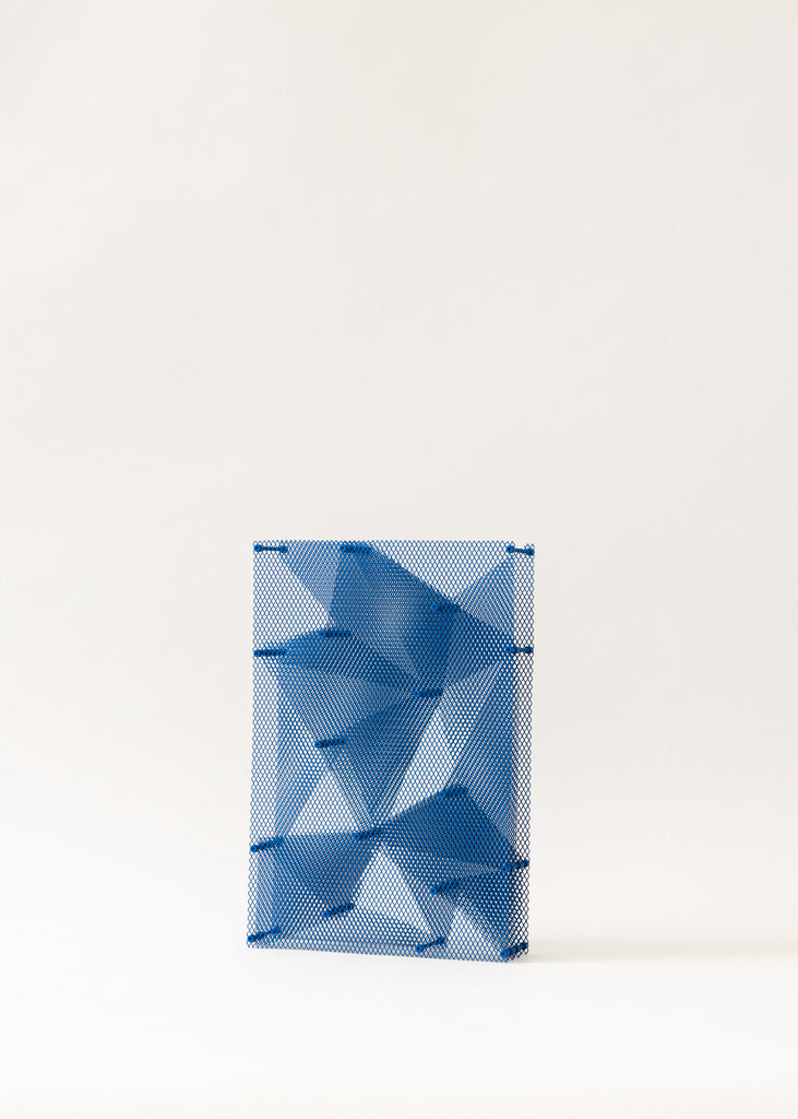 Magnus Nordstrand Stratis Triangulorum Blue Wall Sculpture Sculptural Wall Art One Of A Kind Artwork Metal