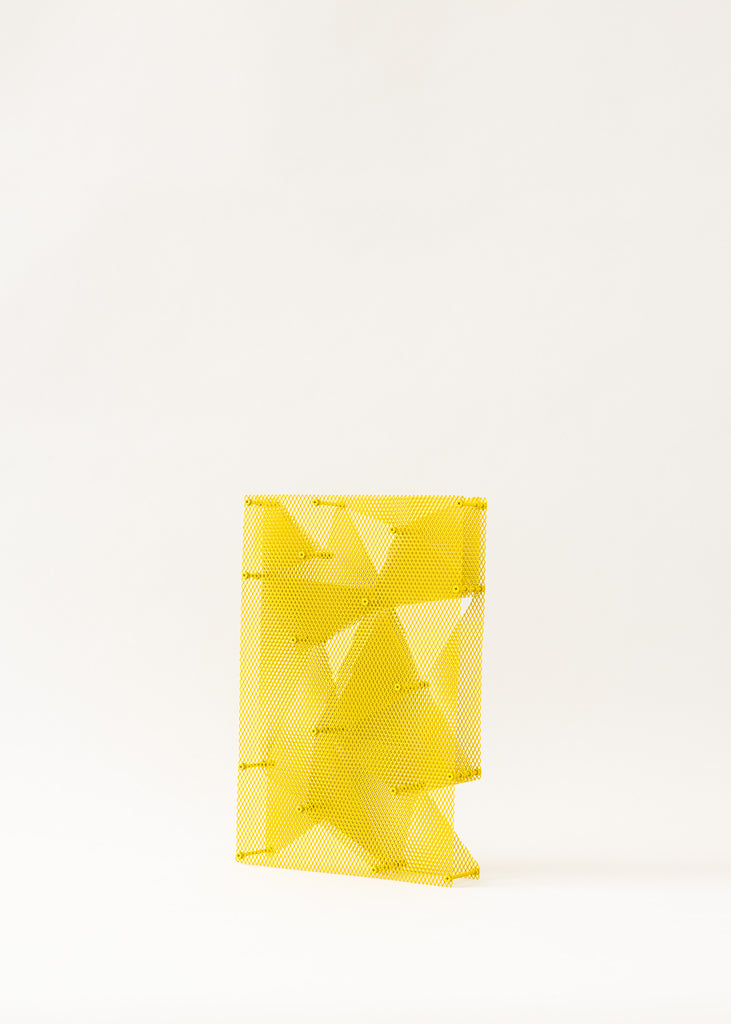 Magnus Nordstrand Stratis Triangulorum Wal Sculpture Handmade Artwork Yellow Art Eclectic Abstract Art Unique