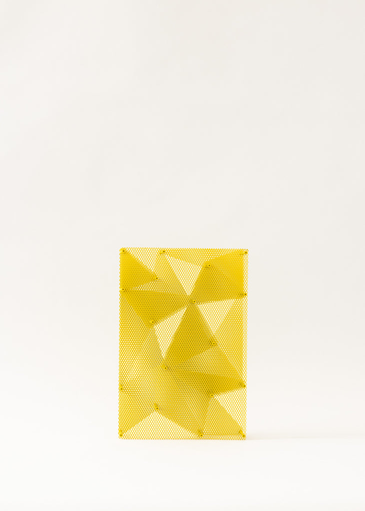 Magnus Nordstrand Stratis Triangulorum Wal Sculpture Handmade Artwork Yellow Art Eclectic Abstract Art