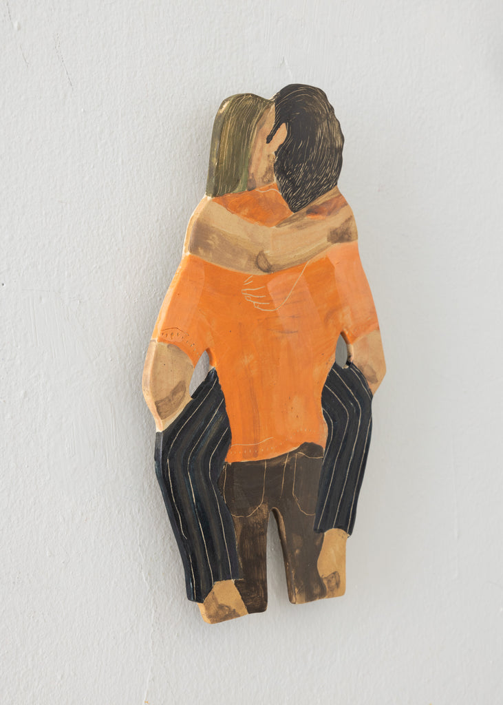 Malin Floryd Welin Sculpture Wall Art Handmade Original Unique Artwork Ceramic Porcelain Figurative Quirky