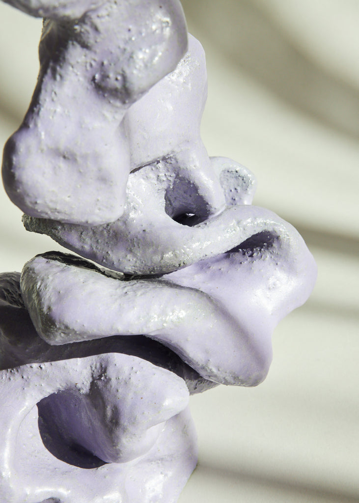Malou Palmqvist Growth Artwork Unique Stoneware Sculpture Design Purple 