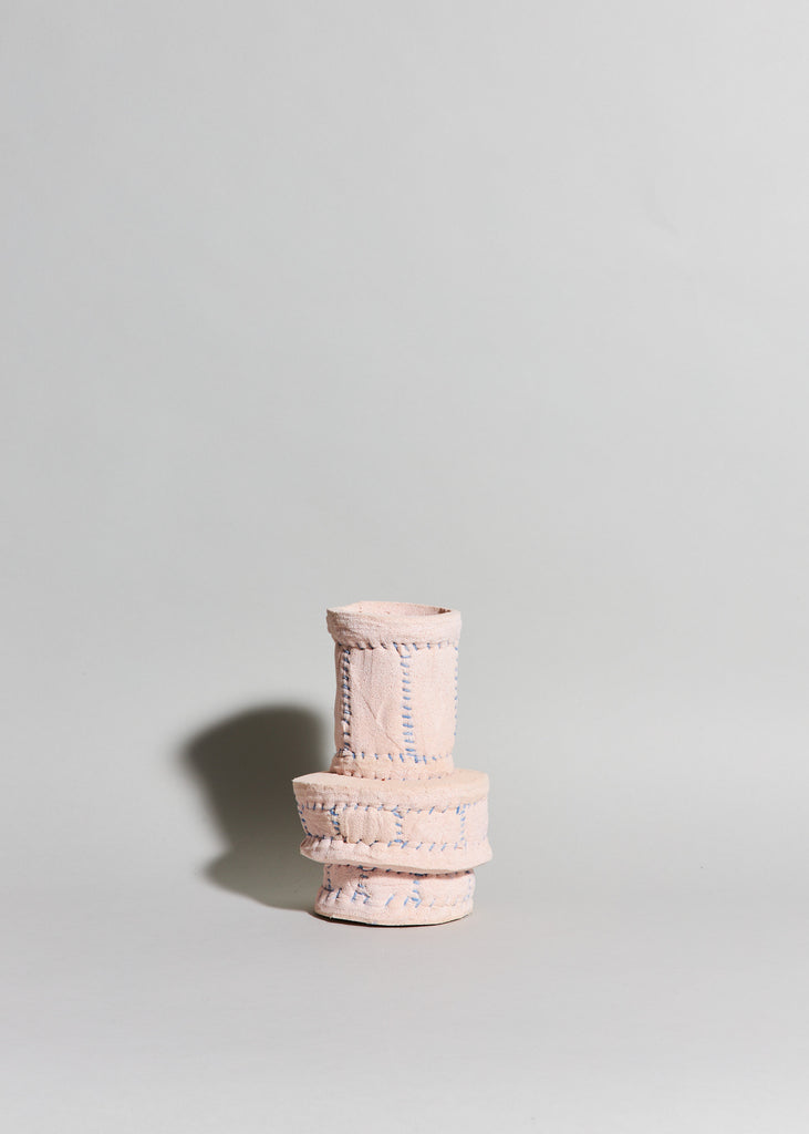 Margarida Lopes Pereira Sponge Tower Artwork Pink Sculpture Vase Foam