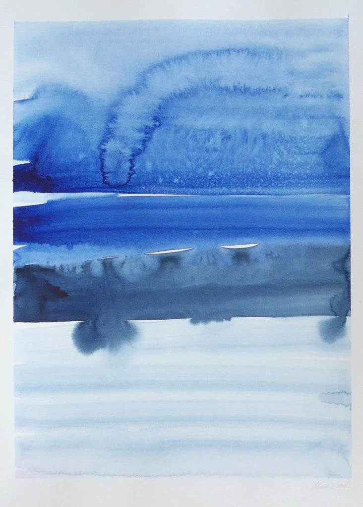 Marika Vaccino Andersson Cloud Studies Painting Blue Light Detail