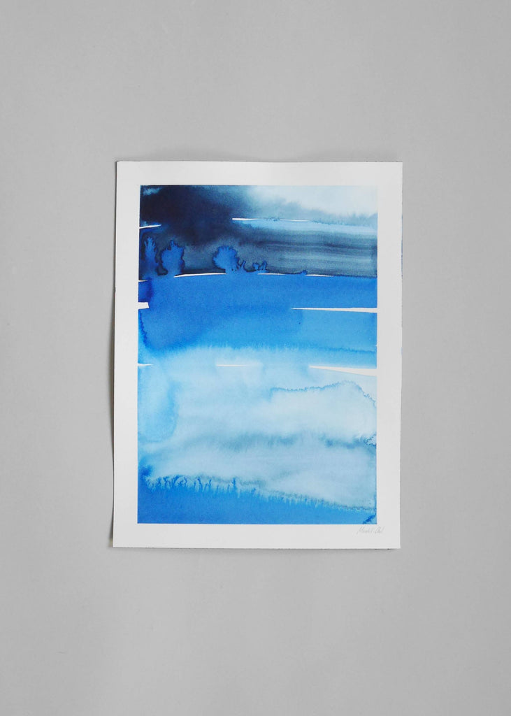 Marika Vaccino Andersson Handmade Painting Cloud Studies Blue