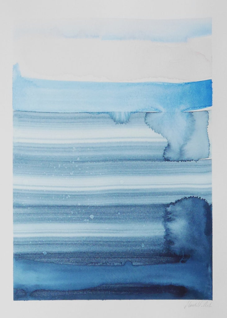 Marika Vaccino Andersson Painting Cloud Studies Handmade Close-up