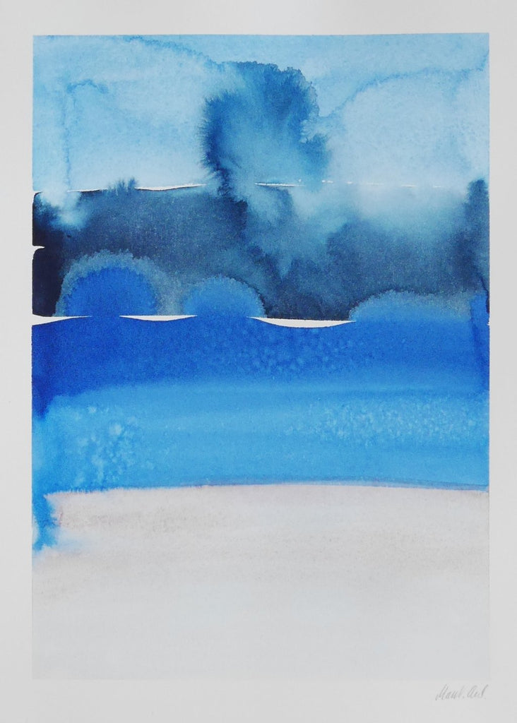Marika Vaccino Andersson Cloud Studies Painting Blue Detail