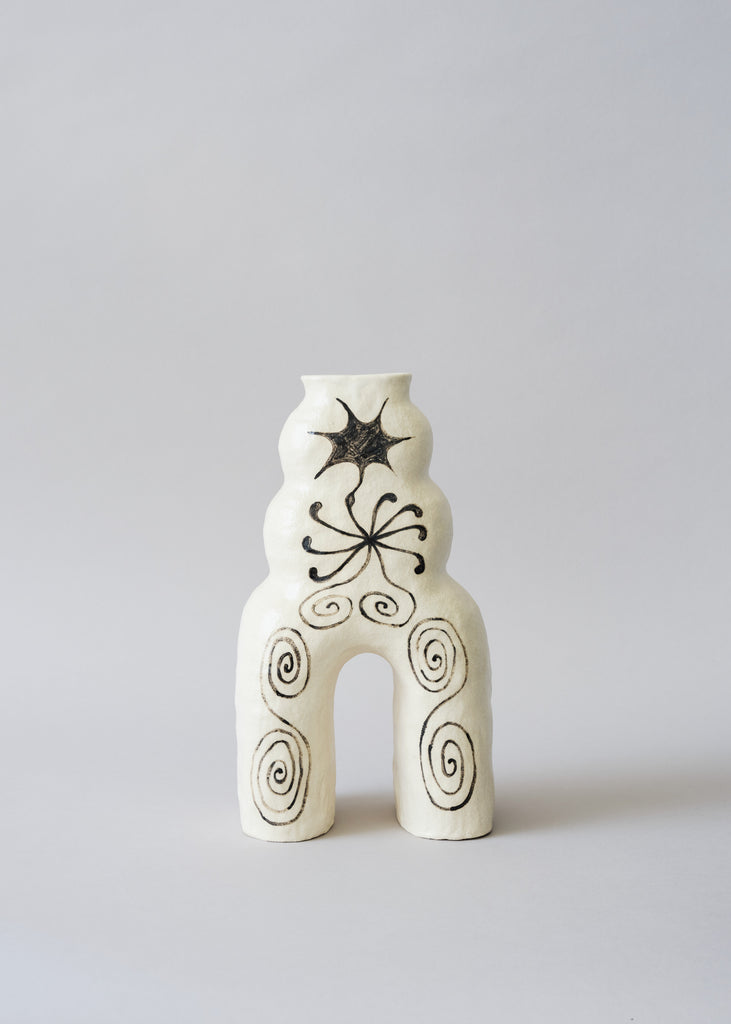 Marta Duarte da Veiga Ceramic Social Club Handmade Artwork Sculpture White
