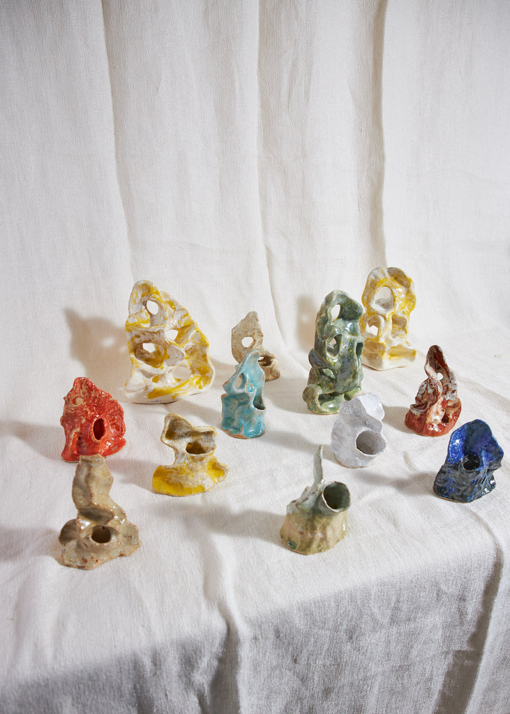Marthine Spinnangr Rufs Sculpture Ceramics Unique Handmade Colourful Glazed Artworks The Ode To