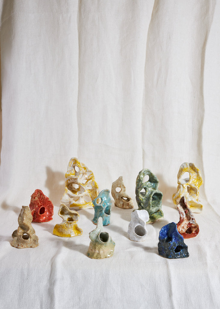Marthine Spinnangr Rufs Sculpture Artwork Ceramic Unique Handmade Colourful Glazed Artwork The Ode To