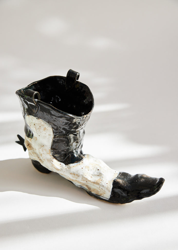 Nanna Stech Everyday Objects Boot Sculpture Handmade ceramic art Unique