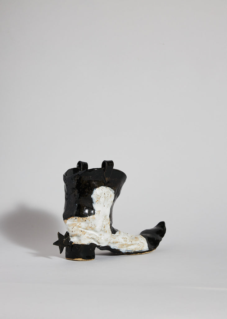 Nanna Stech Everyday Objects Boot Sculpture Handmade ceramic artwork Shoe Unique 