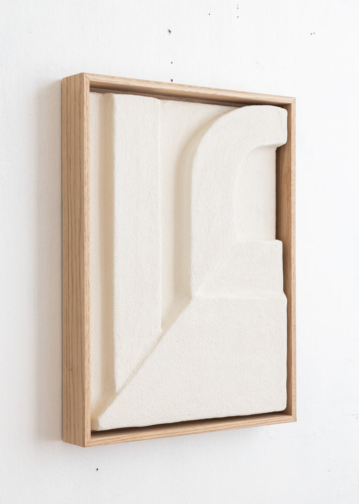 Natasja Lykke Jensen Archway Relief No.2 Artwork Handmade Minimalistic Sculpture Unique White Wall Art