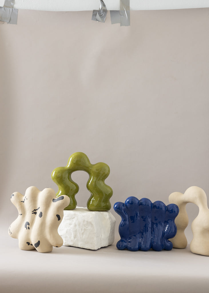 Paula Atelier Våg Valv  Sculptures Handmade Unique Ceramics Sculptures Artworks 