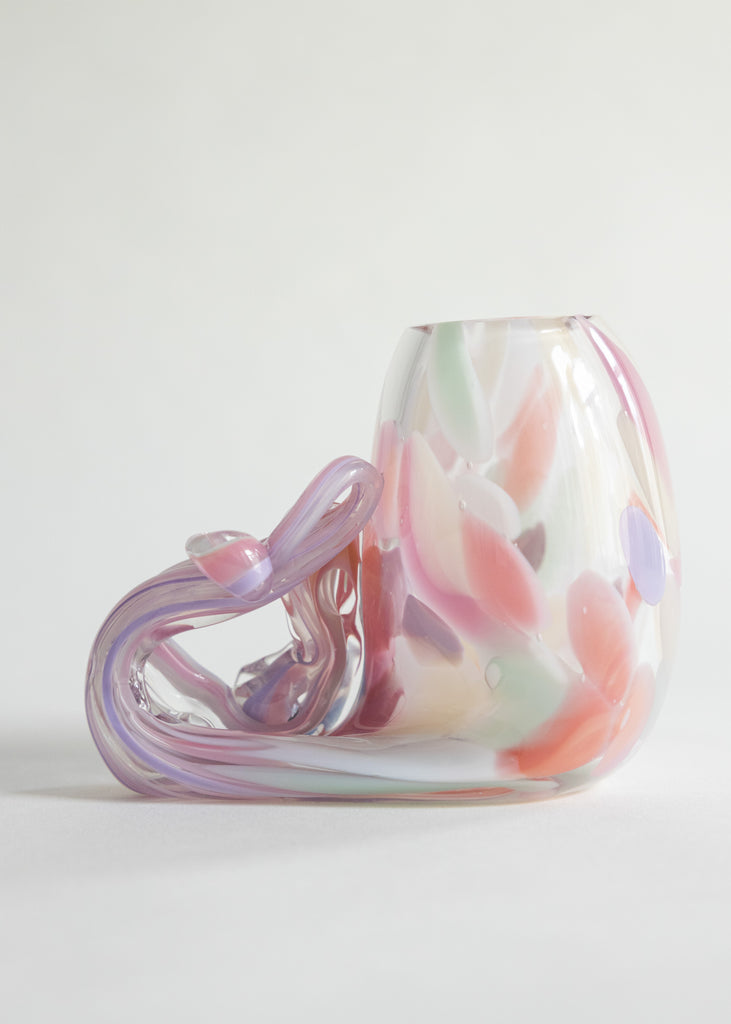 Saga Sandström Rainbow Vase Sculpture Handmade Unique Artwork Glass 