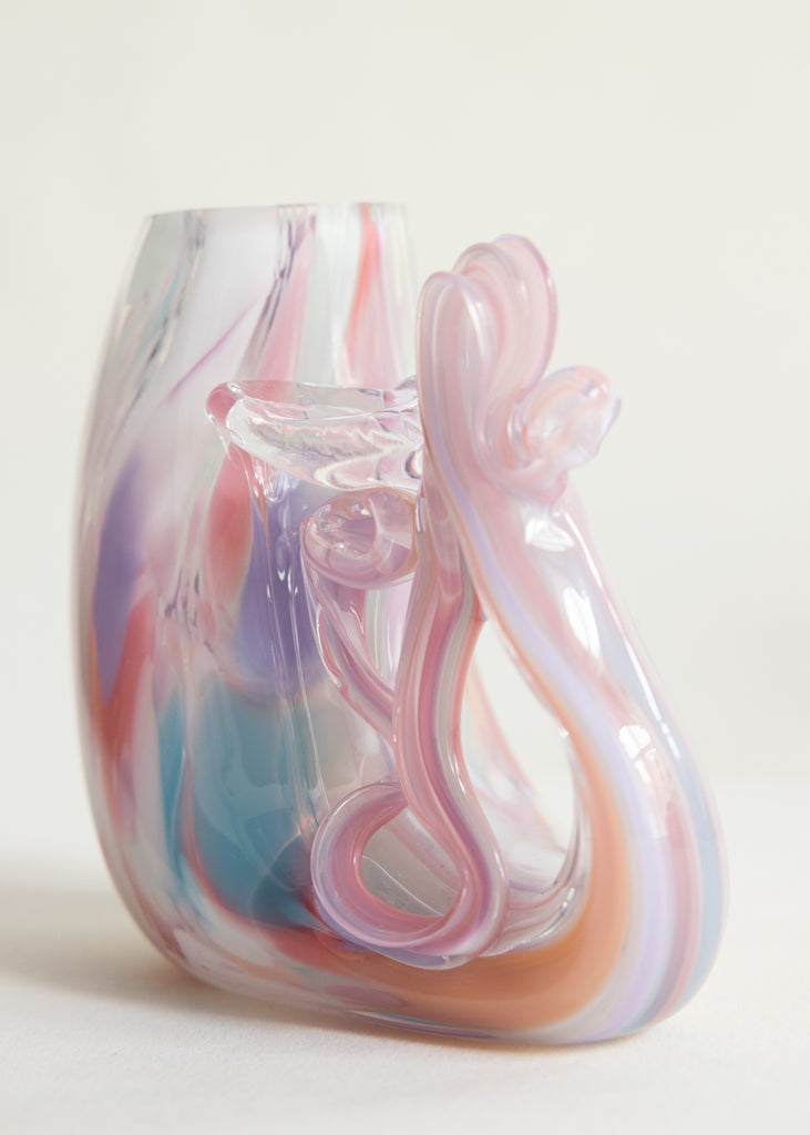 Saga Sandström Artwork Rainbow Vase Colourful Glass Sculpture Art Handmade 