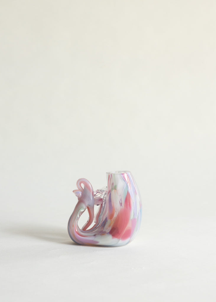 Saga Sandström Artwork Rainbow Vase Colourful Glass Sculpture 