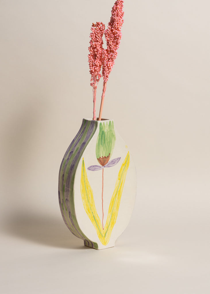 Samantha Kerdine Fleurs Au Repos Handmade Sculpture Vase Ceramic Art Unique Artwork