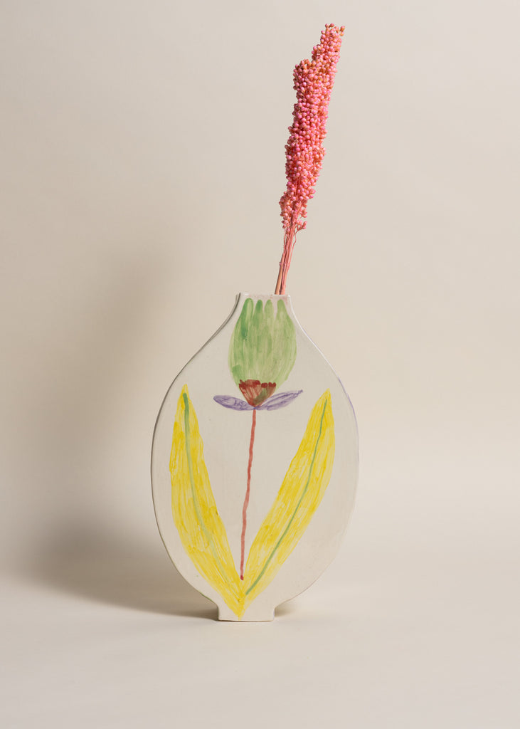 Samantha Kerdine Fleurs Au Repos Handmade Sculpture Vase Ceramic Art Unique Floral Artwork