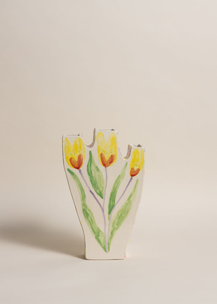 Samantha Kerdine Fleurs Au Repos Artwork Handmade Sculpture Vase Ceramic Art