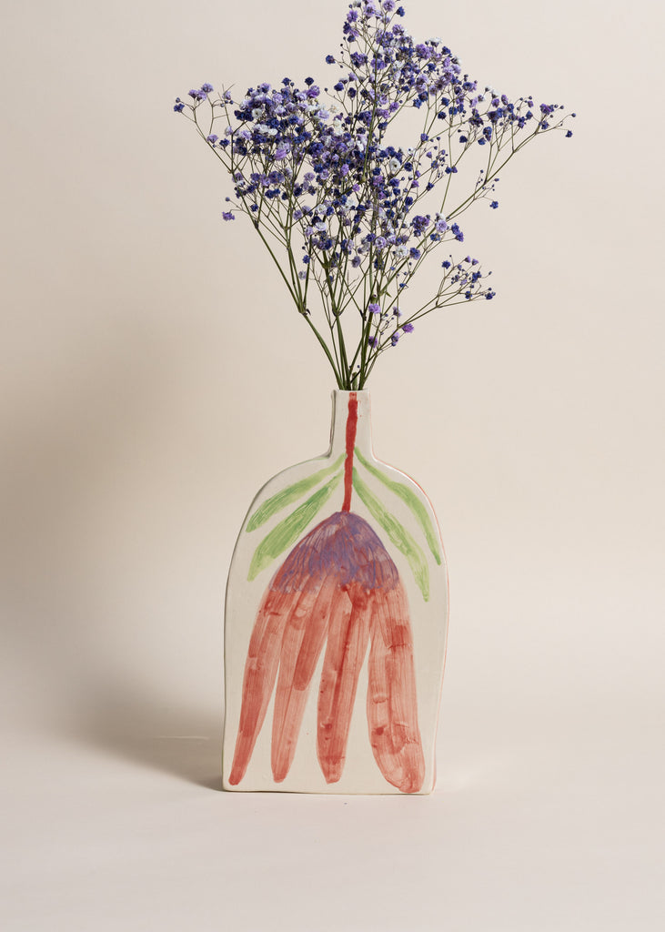 Samantha Kerdine Fleurs Au Repos Artwork Handmade Sculpture Vase Ceramic Unique 