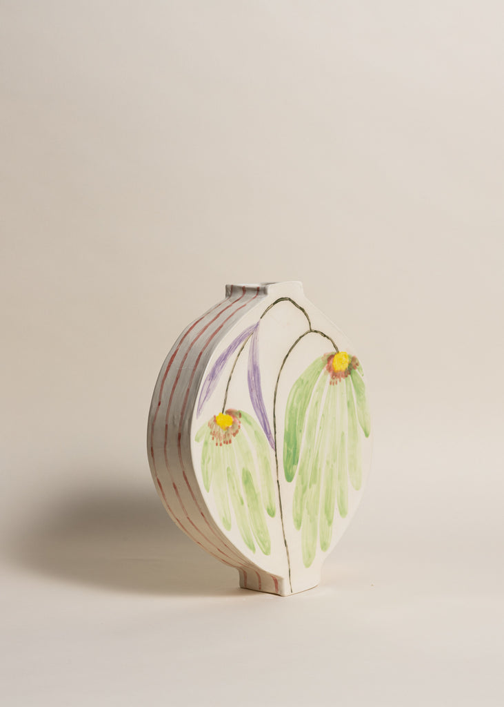 Samantha Kerdine Fleurs Au Repos Artwork Handmade Sculpture Vase Floral Ceramic Art Unique 