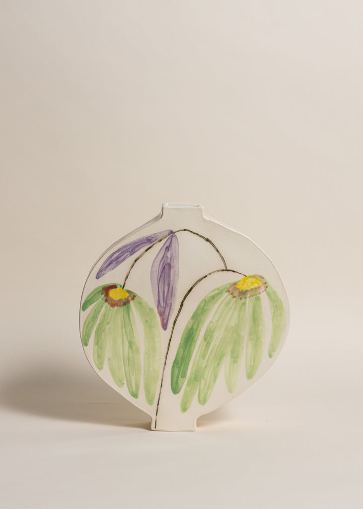 Samantha Kerdine Fleurs Au Repos Artwork Handmade Sculpture Vase Ceramic Art