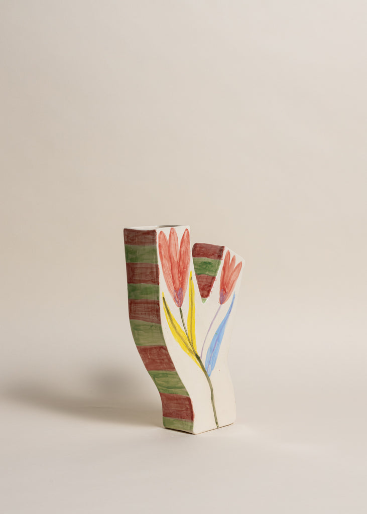 Samantha Kerdine Fleurs Au Repos Floral Artwork Handmade Sculpture Vase Ceramics Unique 