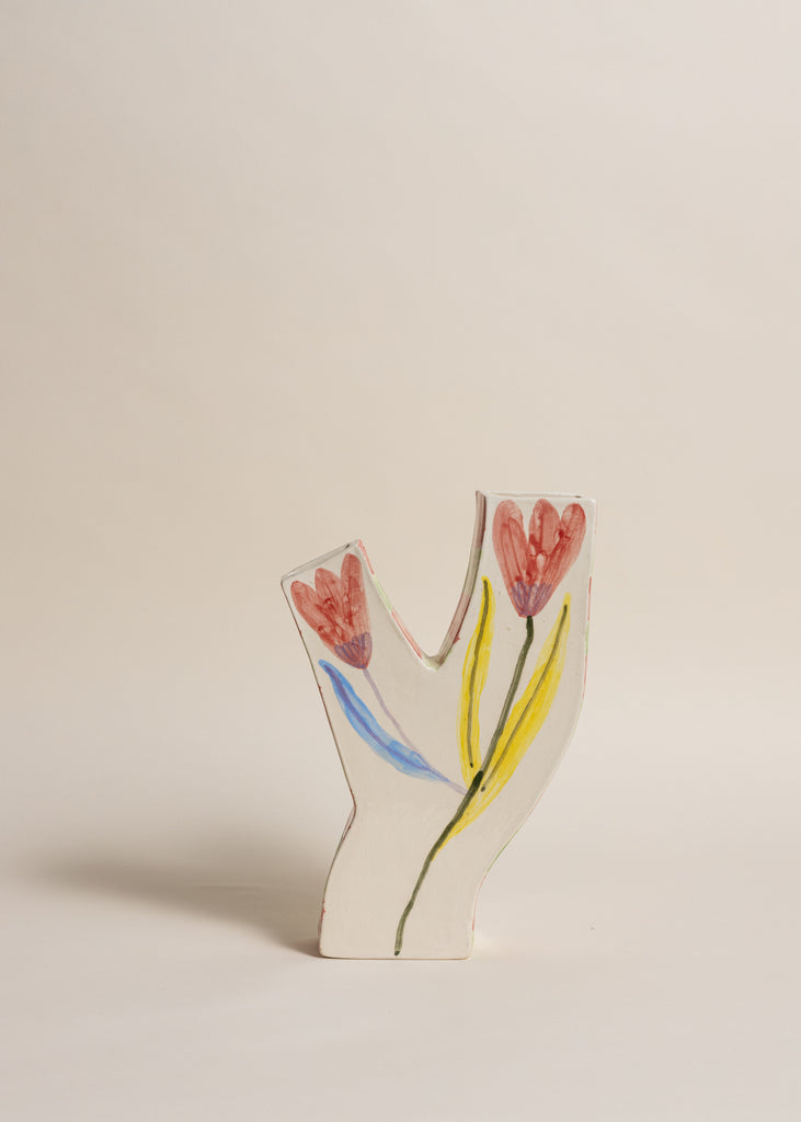 Samantha Kerdine Fleurs Au Repos Artwork Handmade Sculpture Vase Ceramic Art Unique Flower 