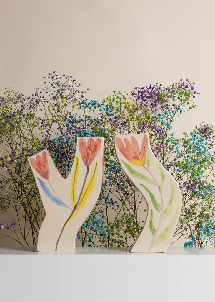 Samantha Kerdine Fleurs Au Repos Floral Artworks Handmade Sculptures Vases Ceramics