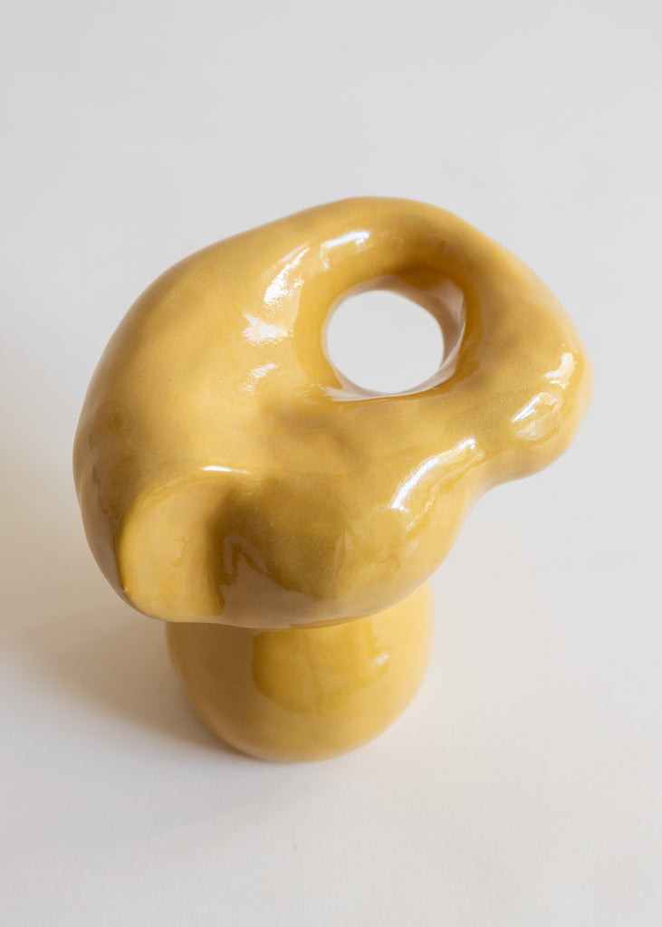 Sanna Holmberg Ceramic Bowl Unique Handmade Artwork Sculpture  Yellow Art