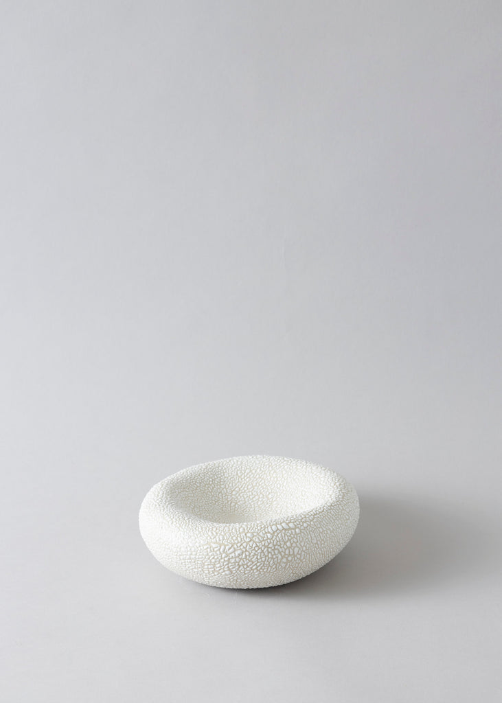 Sanna Holmberg White Bowl Handmade Artwork Sculpture Unique 