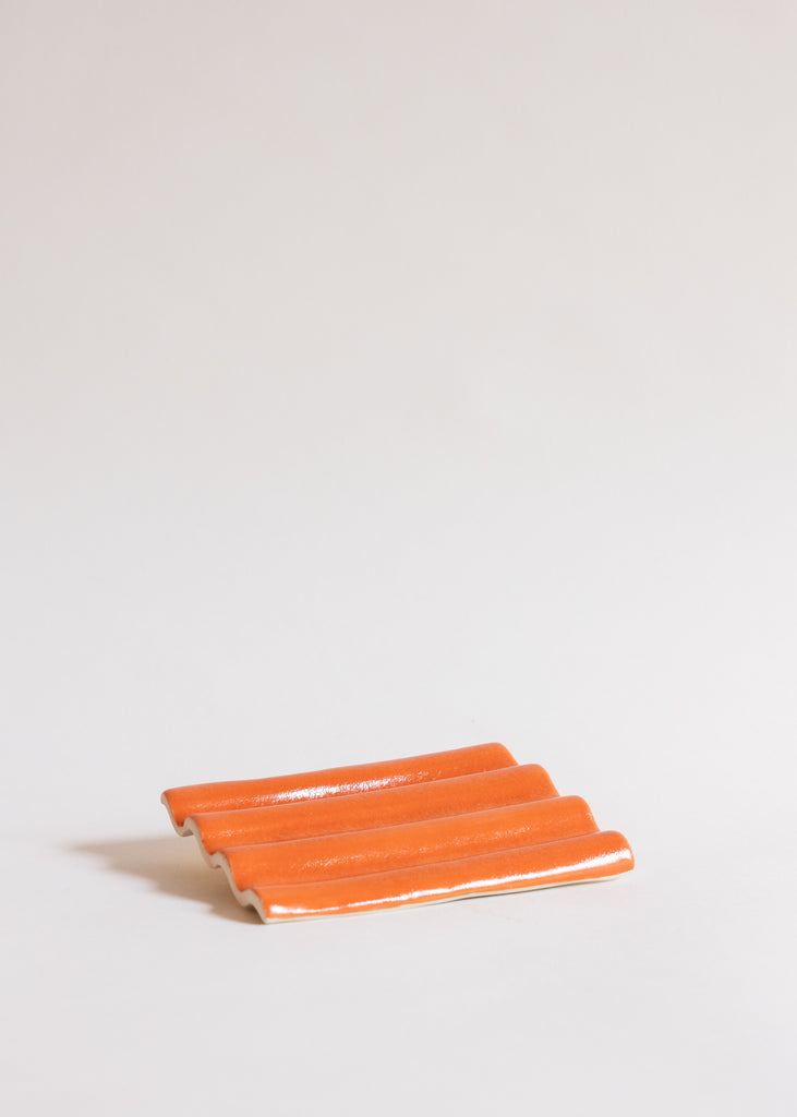 Sanna Holmberg Relief Artwork Ceramic Orange Sculpture