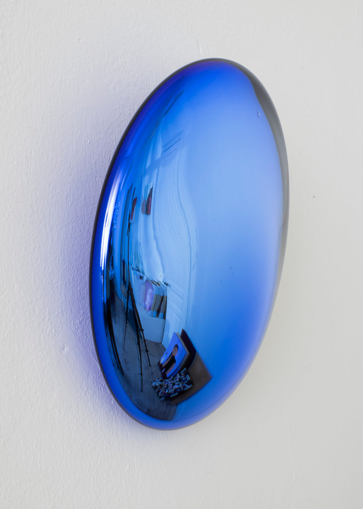 Sara Lundkvist Handmade Glass Portal Unique Artwork Wall Sculpture Blue 