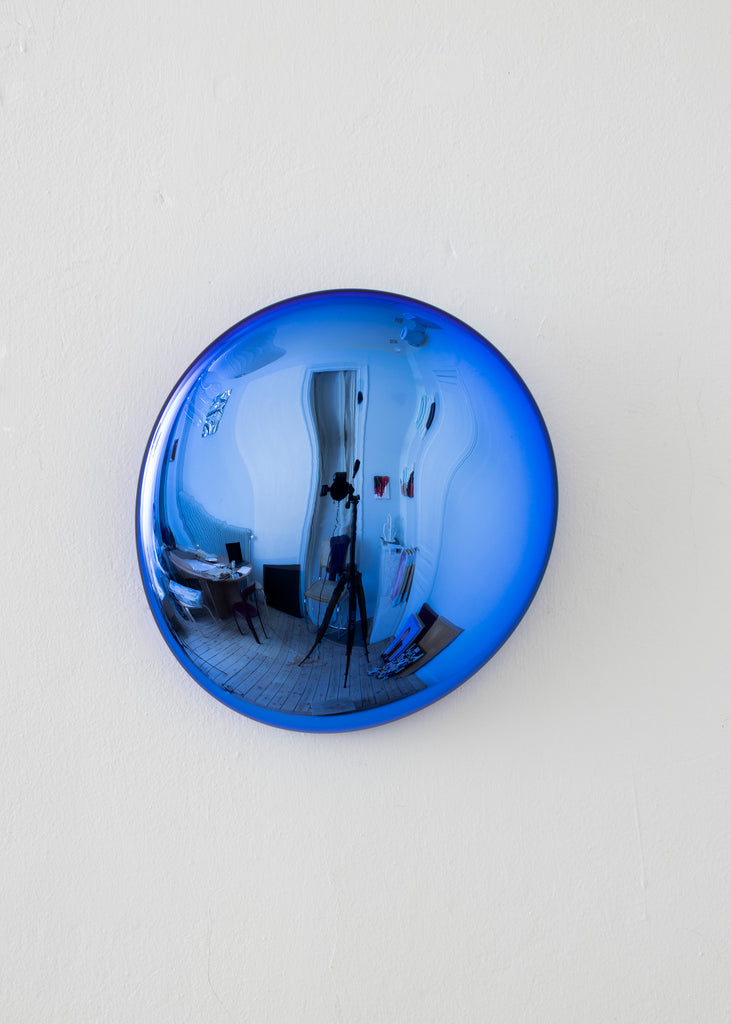 Sara Lundkvist Handmade Glass Portal Unique  Blue Artwork Wall Sculpture 