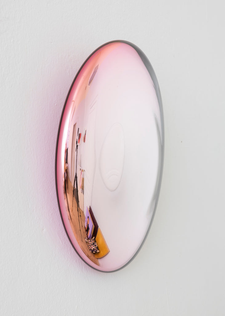 Sara Lundkvist Handmade Glass Portal Unique Artwork Pink Wall Sculpture  