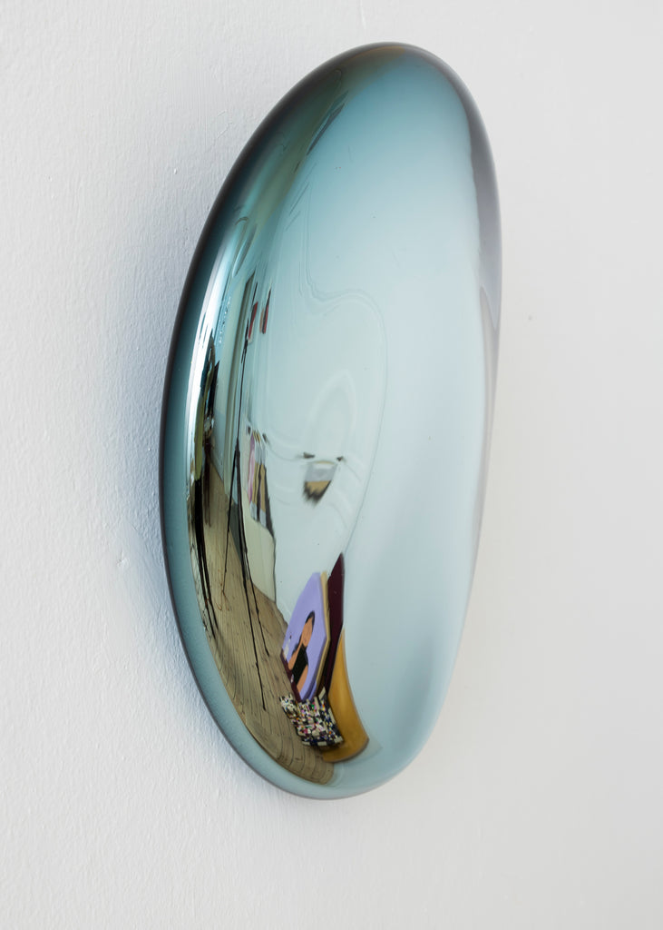Sara Lundkvist Portal Blue Unique Wall Sculpture Glass  Contemporary 