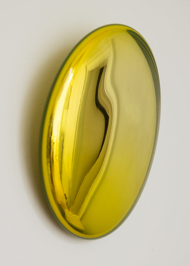 Sara Lundkvist Portal Glass Artwork Wall Sculpture Handmade Golden Yellow ARtist