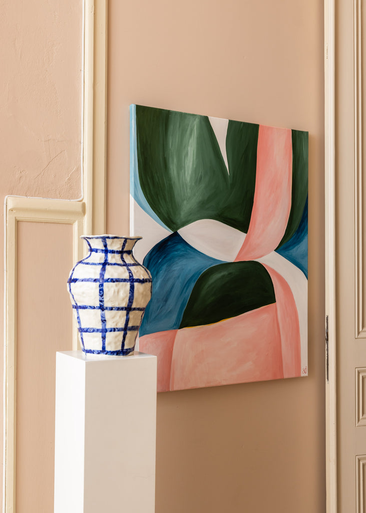Sara Ödman Becoming Artwork Handmade Painting Vase