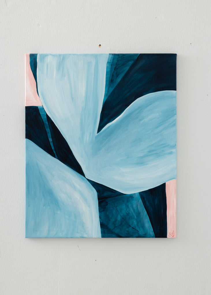 Sara Ödman Blue Wind Handmade Painting Wall Art Abstract Artwork 